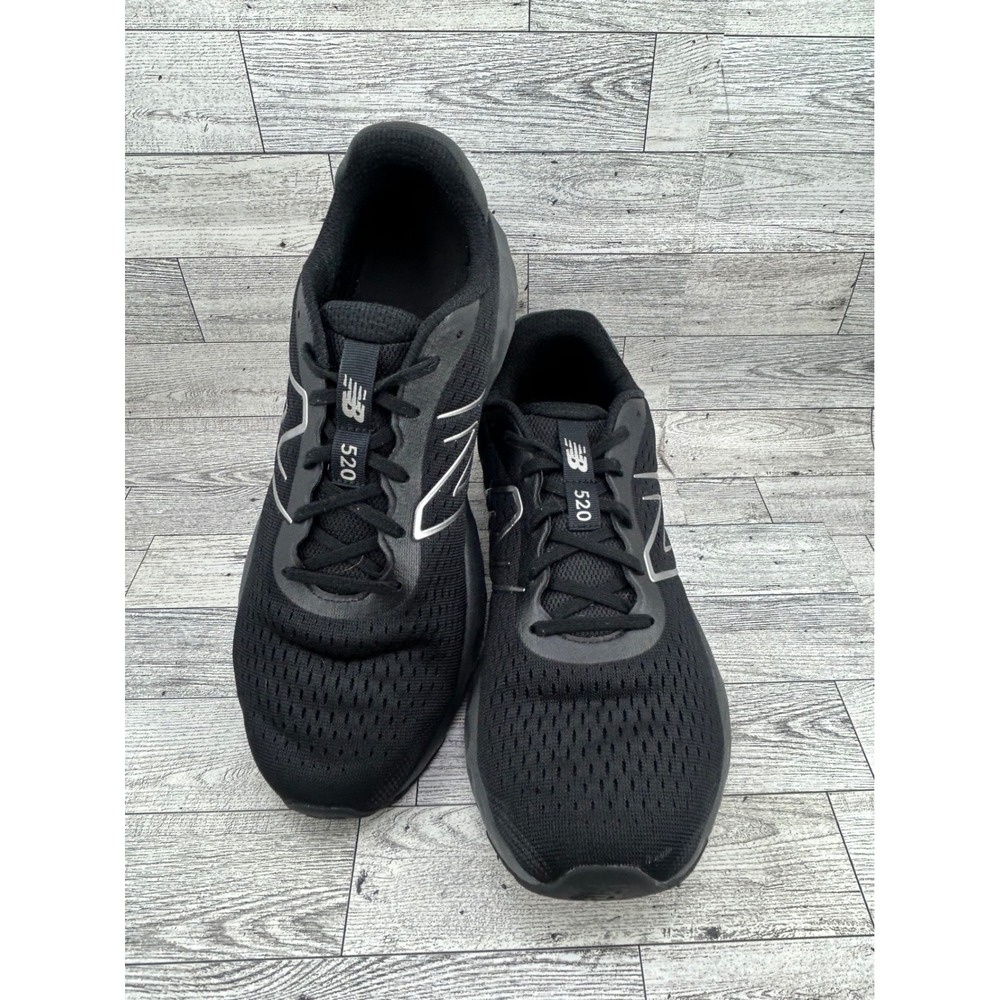 New Balance 520 v8 Men Running Shoes Black Silver M520LA8 Low Top Sneaker Sz‎ 12